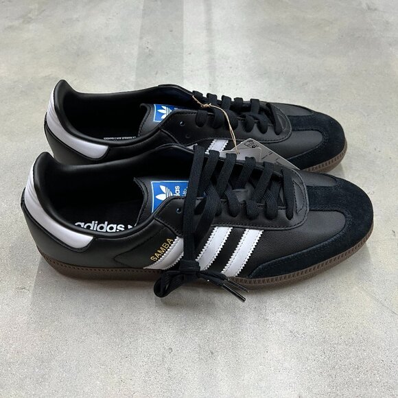 Adidas Samba OG Men's Size 4.5 Black White Gum B75807 - New Damaged Box - Picture 3 of 8